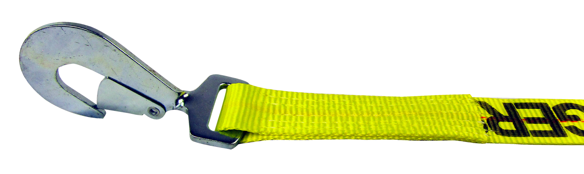 Lift-All Twisted Snap Hook Hi-Viz 10k Load Hugger Tuff-Edge Tiedown w/ Ratchet 2"