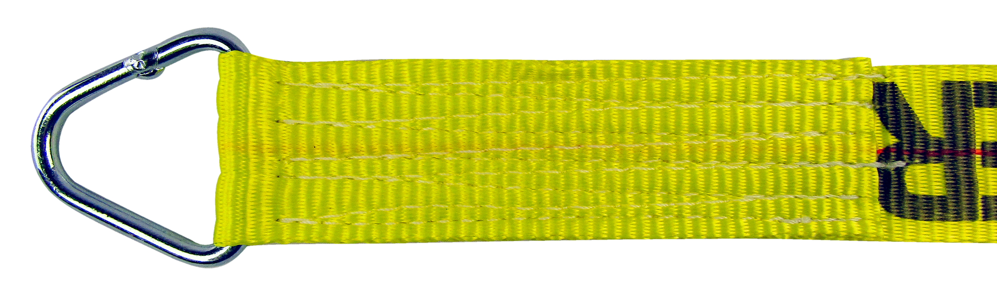 Lift-All Hi-Viz Triangle 15k Load Hugger Tuff-Edge Tiedown w/ Ratchet 4"