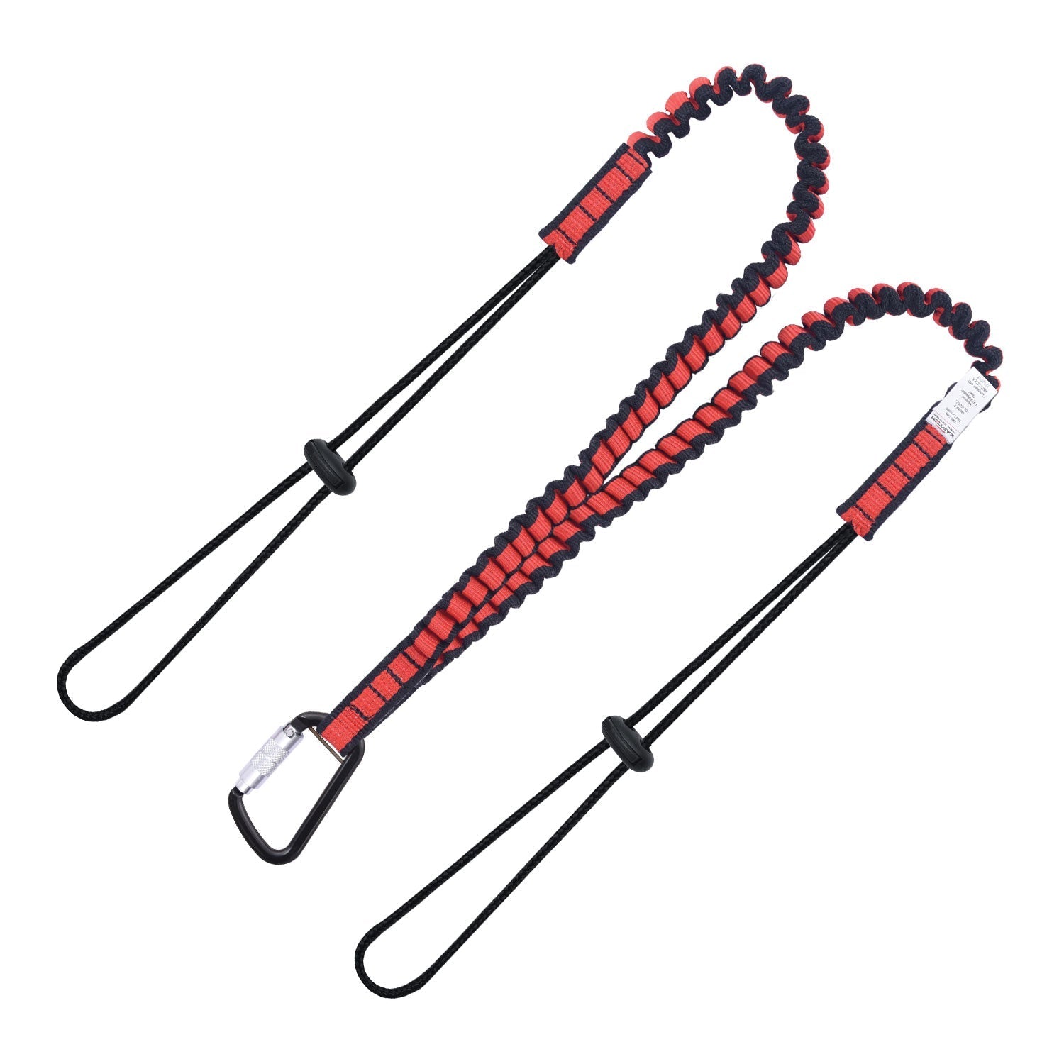 KStrong® Kaptor™ Elasticated Dual Leg Tool Lanyard w/Drawstring Cord and Carabiner - 22 lbs. (ANSI)
