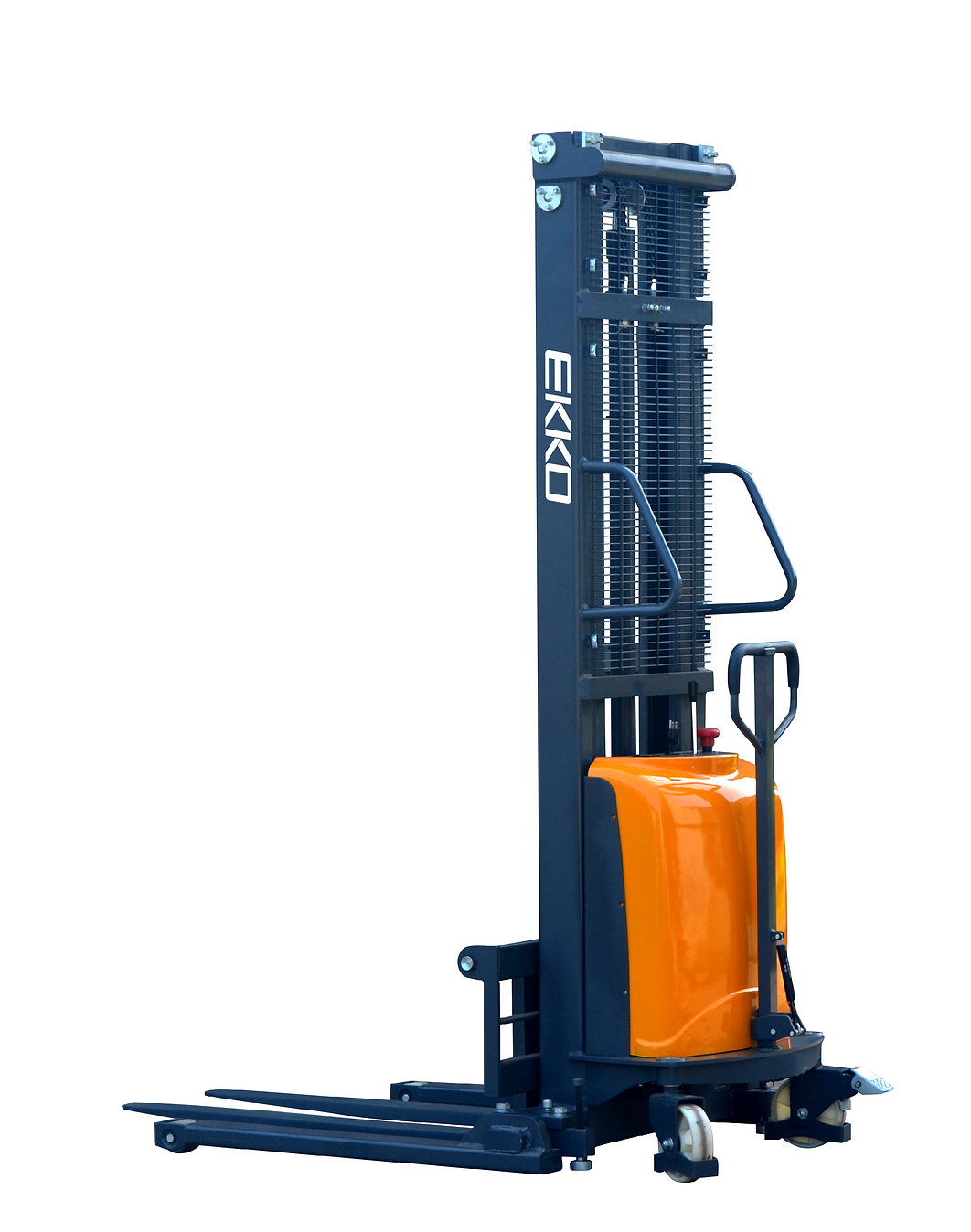 EKKO EA15D 3300lbs Semi-Electric Straddle Stacker