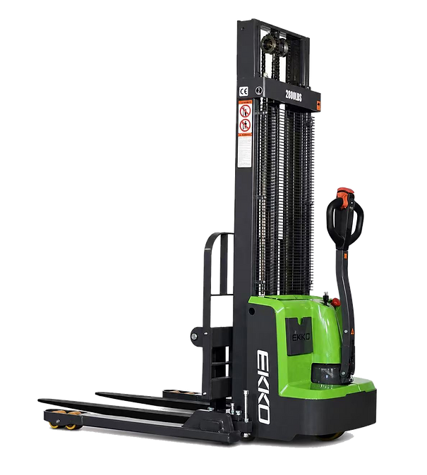 EKKO EB13E-138LI 2800lbs Fully Li-ION Powered Straddle Stacker 138" Lift