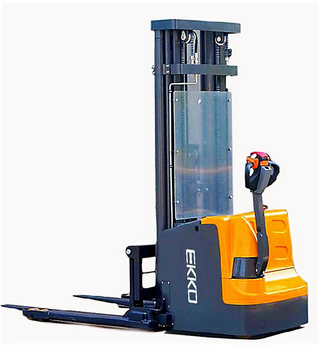EKKO EB18E 4000lbs Fully Powered Straddle Stacker