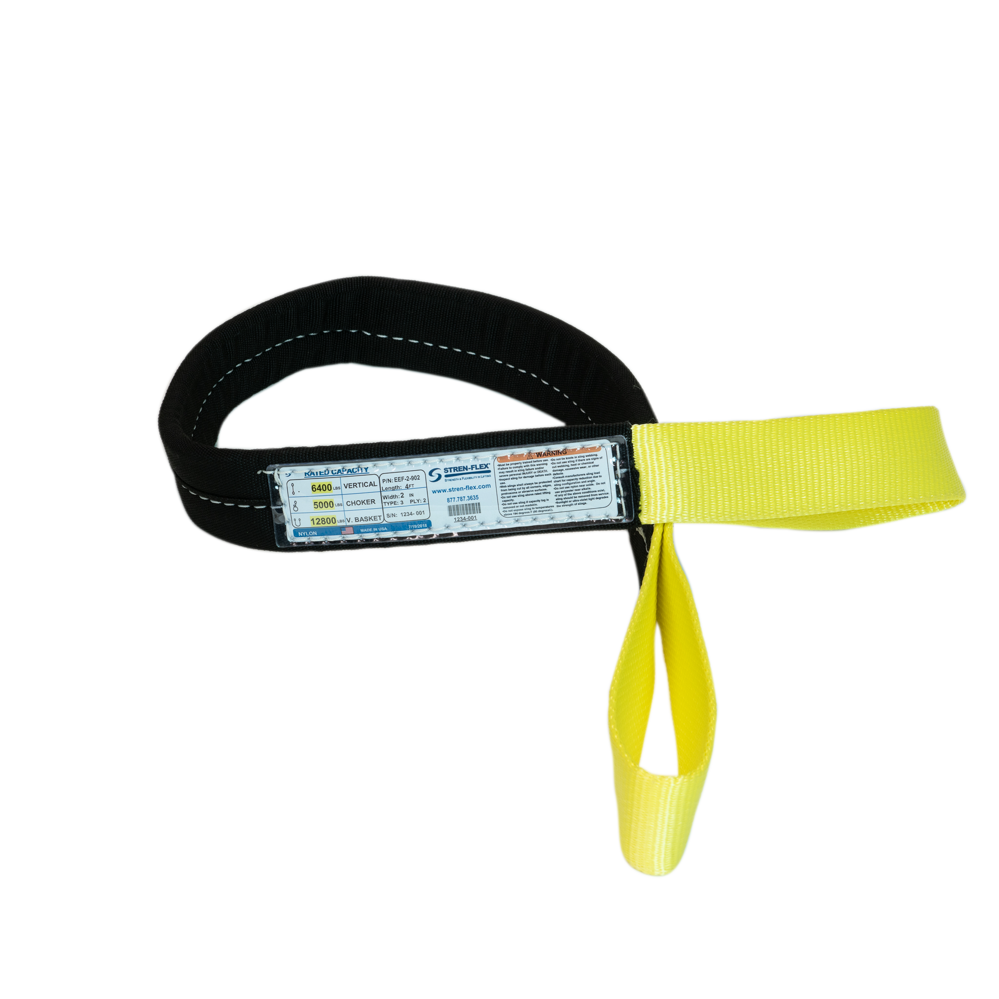 Gorilla-Guard Covered Body Nylon Flat Eye & Eye Web Sling - Type 3
