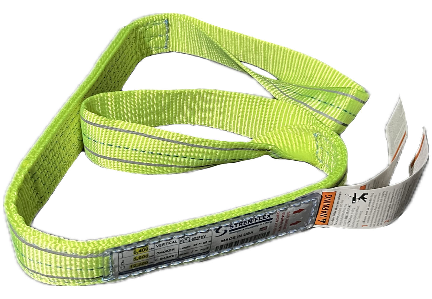 Hi-Viz Polyester Twisted Eye & Eye Web Sling - Type 4