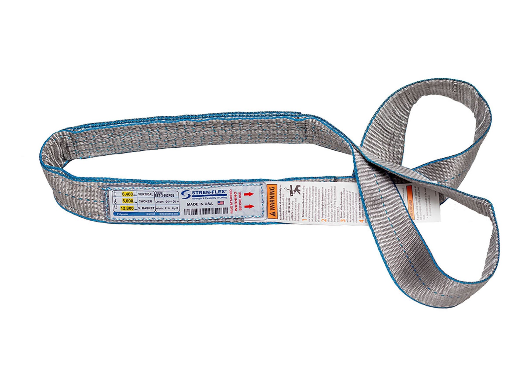 Gorilla Edge Polyester Flat Eye & Eye Web Sling - Type 3