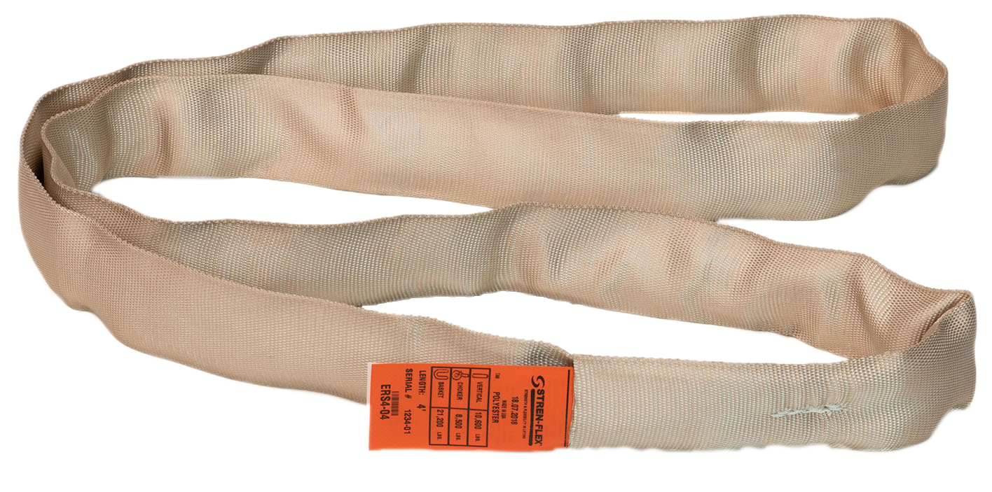 Standard Polyester Round Sling - Tan - Endless - 10,600 lbs