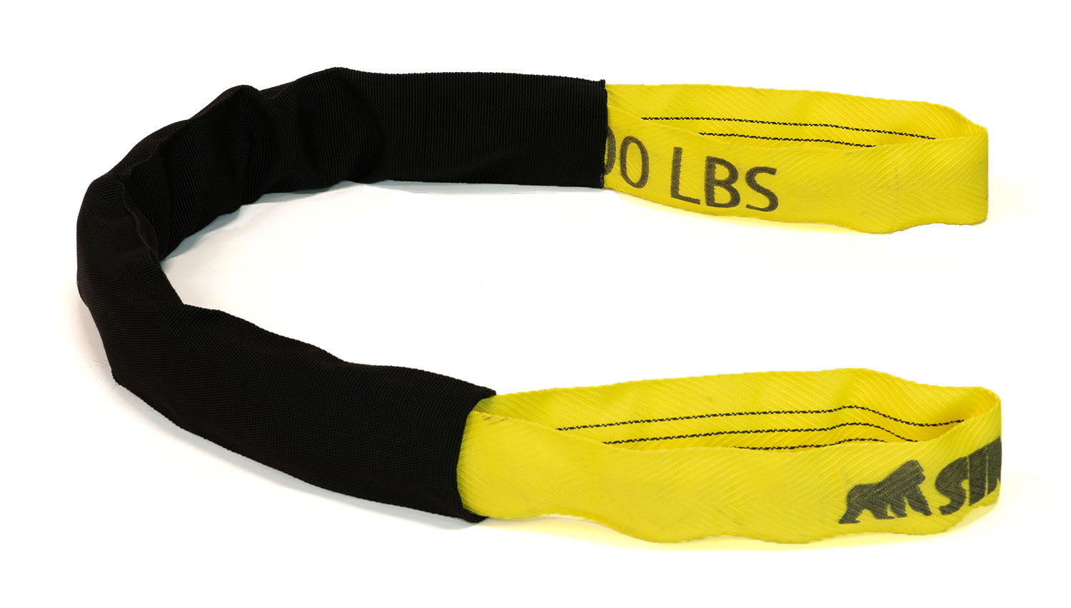 SIMIAN® GT Round Sling - Yellow - Eye & Eye - 9,000 lbs & Yellow CM Quick Connect Hook