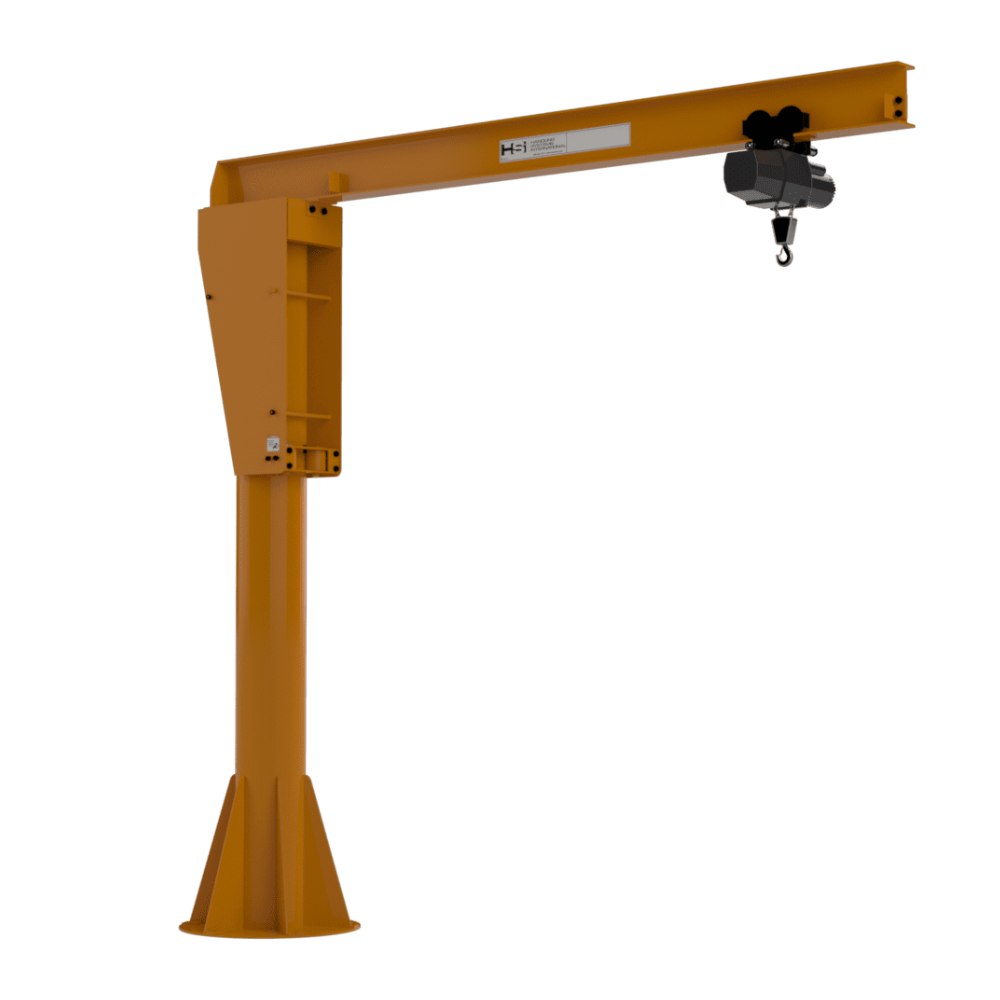 HSI 2000lbs Heavy Duty Freestanding Jib Cranes (8ft - 14ft Span)