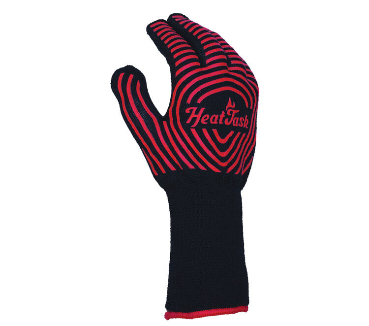 TASK GLOVES - Heat Task - Gloves, Aramid shell, cotton/poly inner layer, 2-sided Silicone anti-slip strips - Quantity 12 Pair