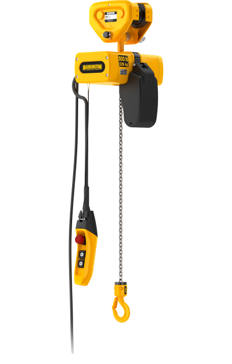Harrington EMP Push Trolley 3-Phase Mini Hoist