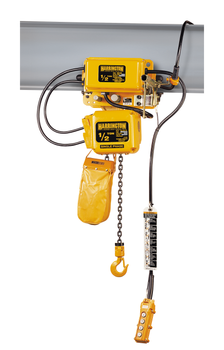 Harrington SNERM Single Phase Motorized Trolley Electric Chain Hoist