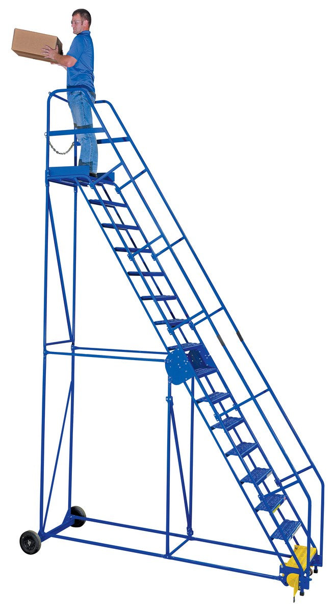 Vestil Steel Rolling Warehouse Ladders (12-16 Step)