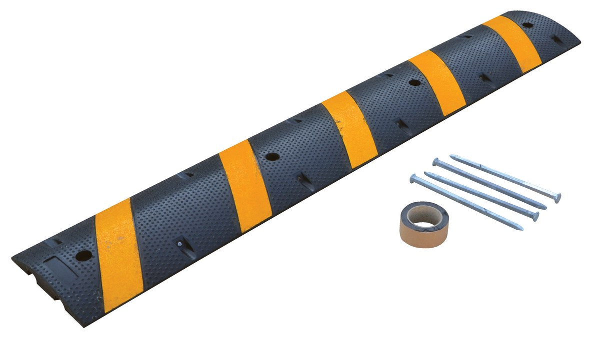 Vestil Molded Rubber Speed Bumps for Asphalt