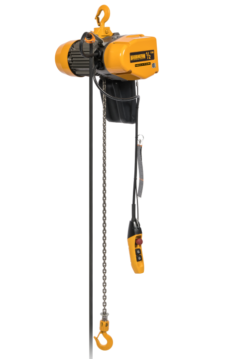 Harrington SEQ 1Ph Dual Speed Motorized Trolley Electric Chain Hoist