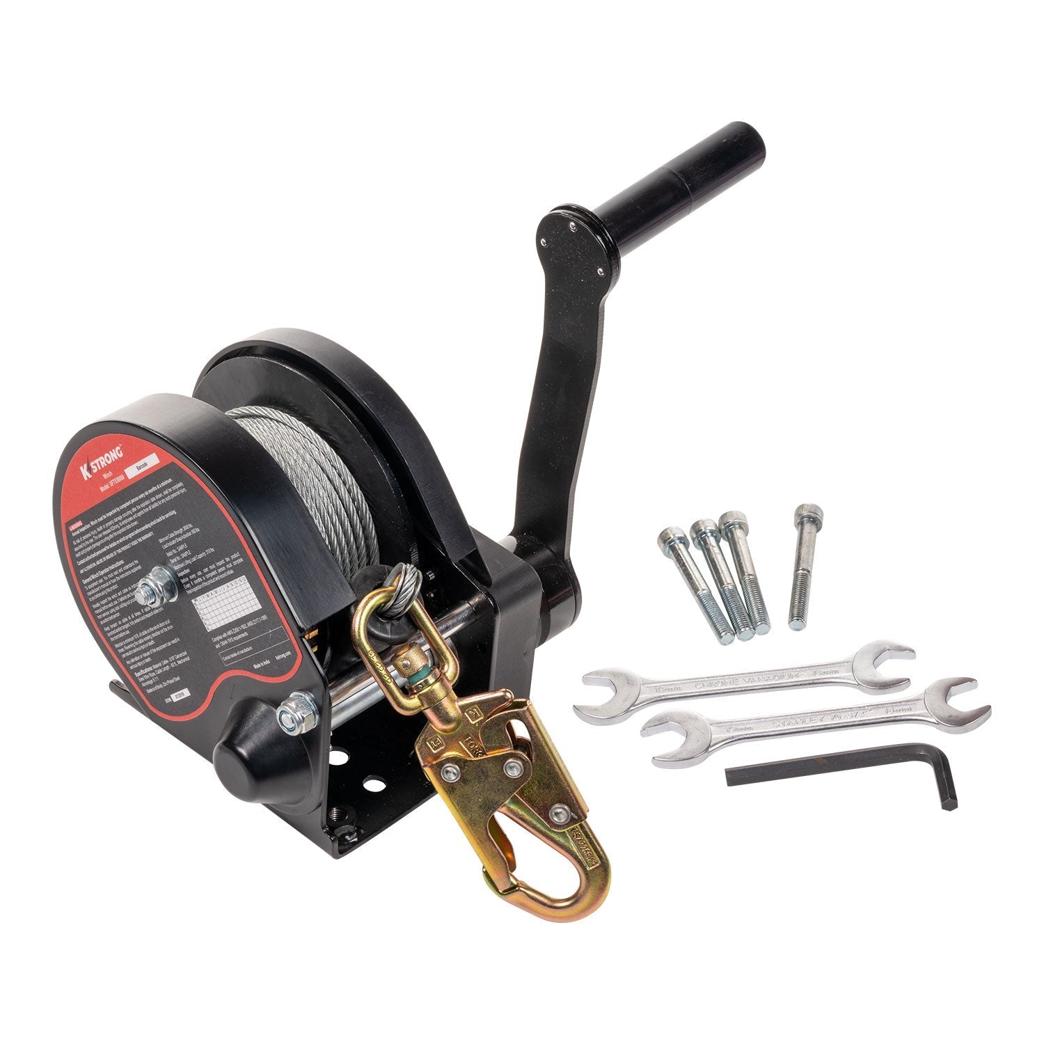 KStrong® 60 ft. Stainless Steel wire cable Personnel/Material rated bi-directional winch for confined spaces (ANSI)