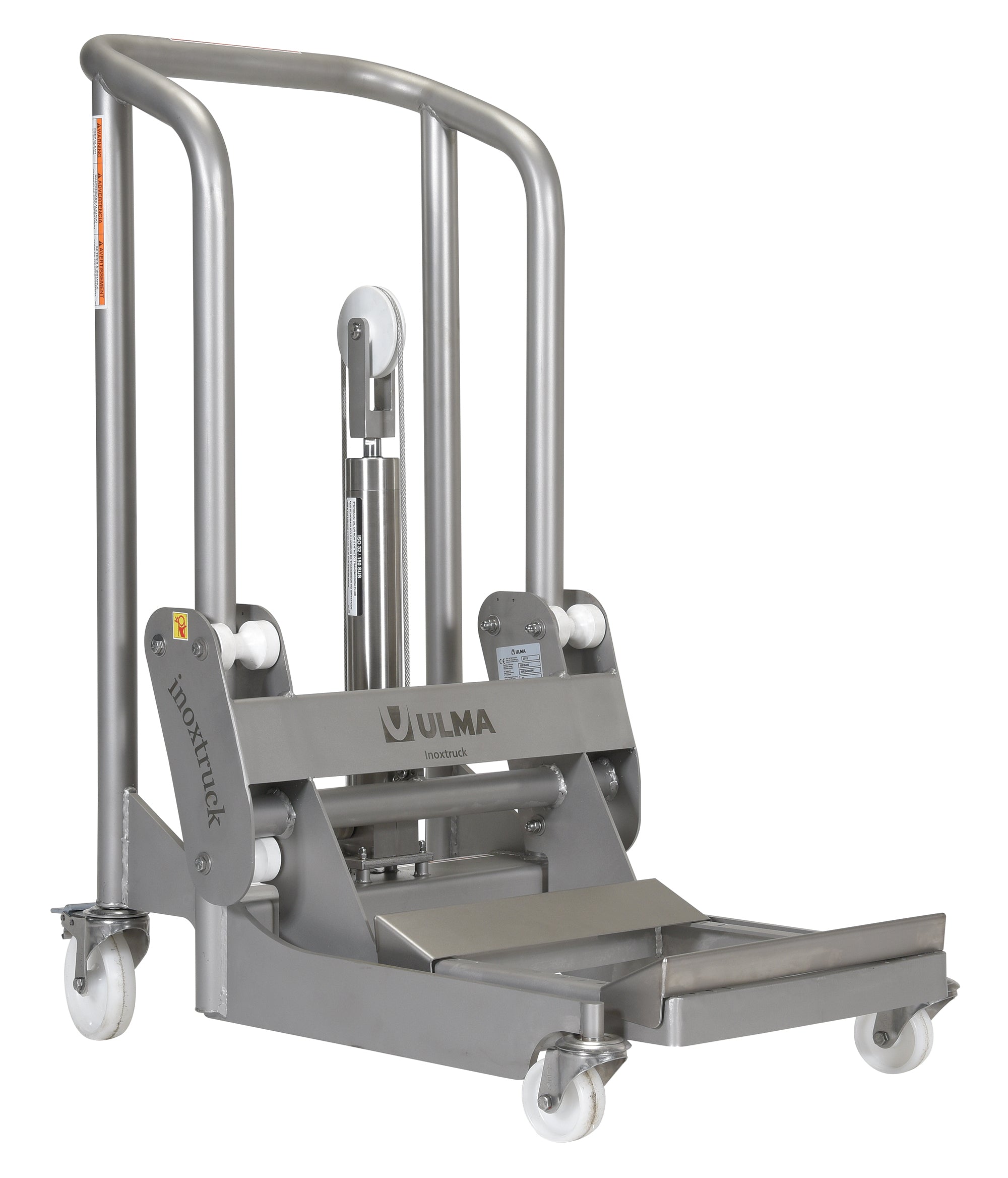 Vestil Stainless Steel Hydraulic Foot Pump Roll Handler