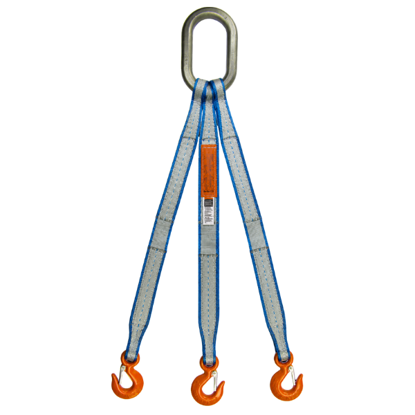 Lift-All 2-Ply Triple Oblong w/ Sling Hook Tuff Edge Web Bridle 4"
