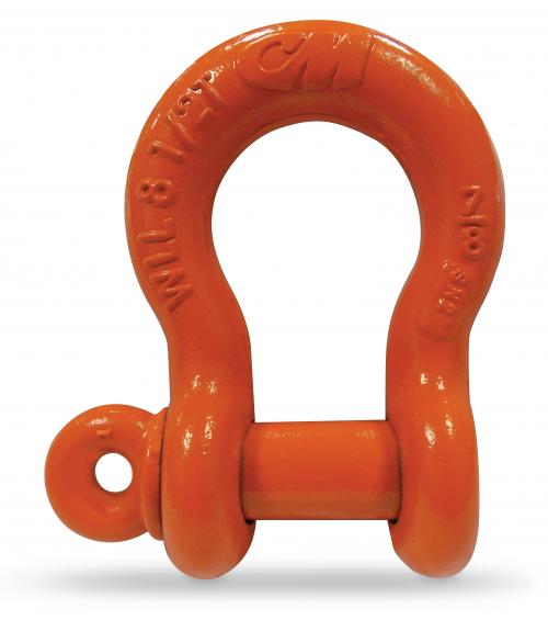 CM Carbon Anchor Shackles Orange Powder Coated Screw Pin